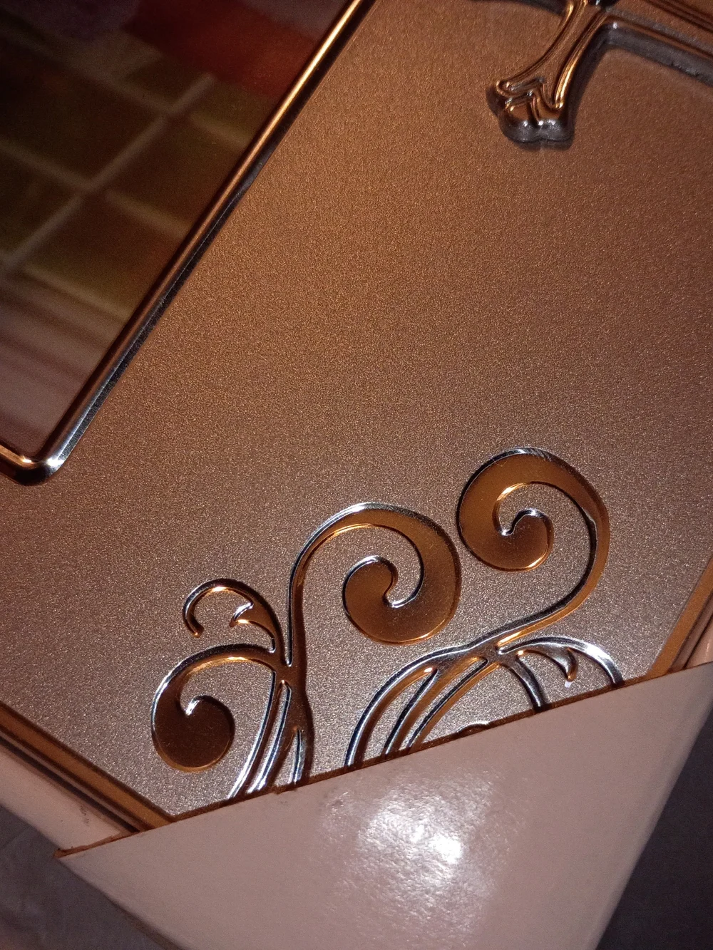 Hallmark Silvery Frame With Cross